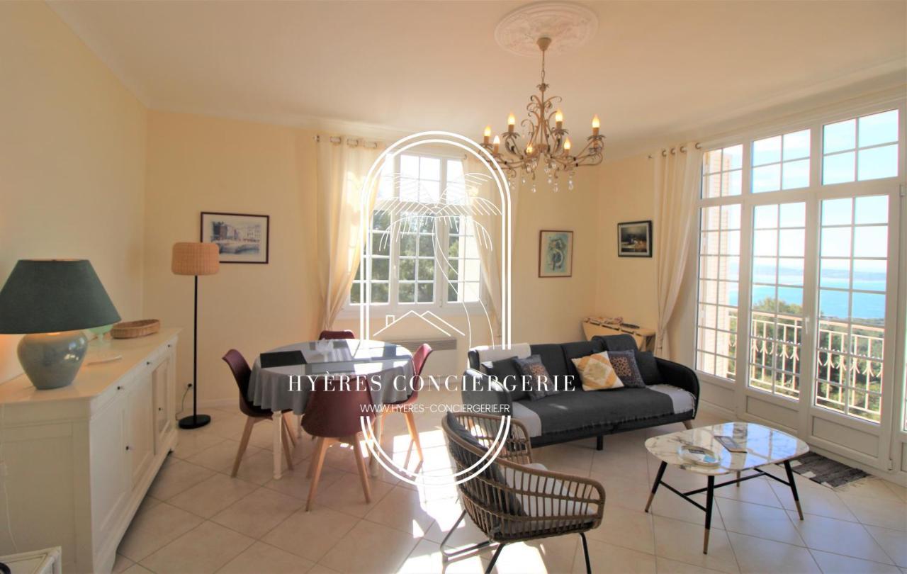 T3 Standing-Splendide Vue Mer - Piscine Parking By Hc Apartment Hyeres Luaran gambar